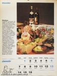 Szakácskönyv, naptárral 1985