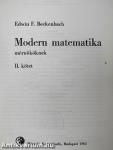 Modern matematika mérnököknek II.