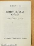Német-magyar szótár