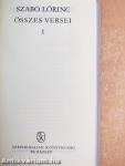 Szabó Lőrinc összes versei I-II.