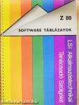 Z80 Software táblázatok