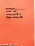 Korszerű matematikai alapismeretek