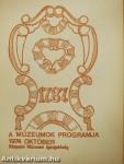 A múzeumok programja 1974. október