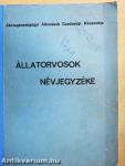 Állatorvosok névjegyzéke 1971.