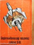 Gépjárművillamossági műszerész szakrajz II-III.