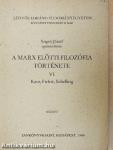 A Marx előtti filozófia története VI.