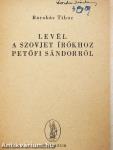 Levél a szovjet írókhoz Petőfi Sándorról