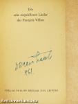 Die sehr Respektlosen Lieder des Francois Villon