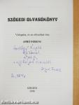 Szögedi olvasókönyv (dedikált példány)