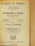 Apprendre a écrire I.