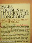 Pages Choisies de la Littérature Hongroise