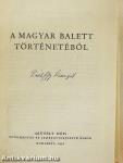 A magyar balett történetéből