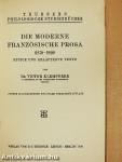 Die Moderne Französische Prosa
