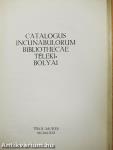 Catalogus incunabulorum Bibliothecae Teleki-Bolyai