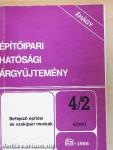 Építőipari hatósági árgyűjtemény 4/2.
