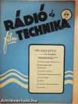 Rádió és filmtechnika 1950. augusztus