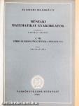 Műszaki matematikai gyakorlatok A. VII.