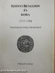 Szőnyi Benjámin és kora 1717-1794