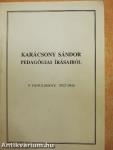 Karácsony Sándor pedagógiai írásaiból