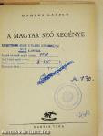 A magyar szó regénye