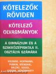 Kötelező olvasmányok