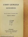 Csiky Gergely szinművei