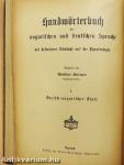 Magyar és német kézi szótár tekintettel a két nyelv szólásaira I-II.