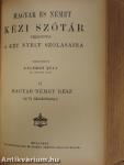 Magyar és német kézi szótár tekintettel a két nyelv szólásaira I-II.