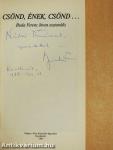 Csönd, ének, csönd... (kétszeresen dedikált példány)