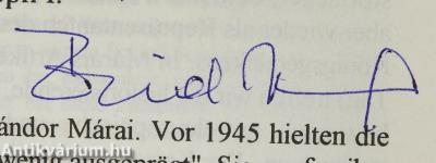 Sándor Márai und Kaiser Franz Joseph I. (dedikált példány)