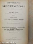 Cours Élémentaire d'Histoire Générale I.