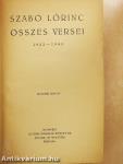 Szabó Lőrinc összes versei