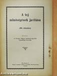 A tej minőségének javitása