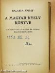 A magyar nyelv könyve