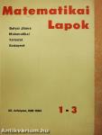 Matematikai Lapok 1981-1985/1-4.