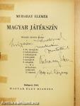 Magyar játékszín (dedikált példány)
