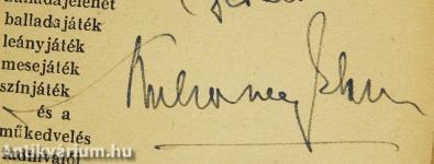 Magyar játékszín (dedikált példány)