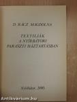 Textíliák a nyírbátori paraszti háztartásban