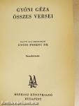 Gyóni Géza összes versei
