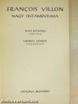 Francois Villon Nagy Testamentuma
