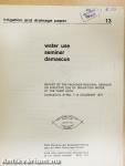 Water use seminar, Damascus