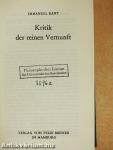 Kritik der Reinen Vernunft