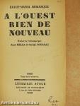 A L'Ouest rien de nouveau