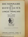 Dictionnaire des difficultés de la langue francaise