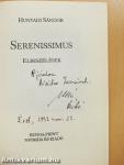 Serenissimus (dedikált példány)