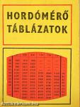 Hordómérő táblázatok