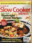 Cuisine Slow Cooker Menus Spring 2015