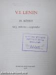V. I. Lenin összes művei 23.