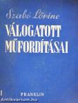 Szabó Lőrinc válogatott műfordításai