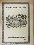 Színházi hírek 1780-1803